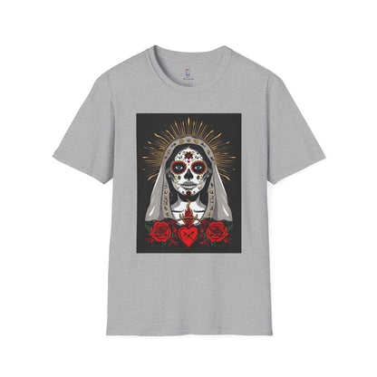 Day of the Dead Skull T-Shirt, Unisex Graphic Tee, Fall Fashion, Halloween Costume, Unique Gift for Her, Artistic Wear