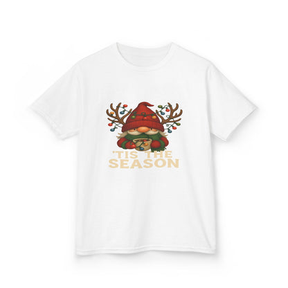 Gnome Dino 'Tis The Season Kids Christmas Tee