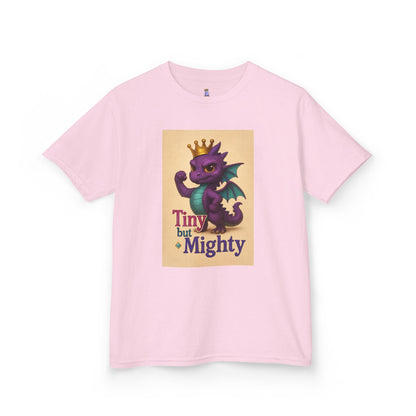 Kids Dragon Tee, Fun Kids T-Shirt, Tiny but Mighty Shirt, Unique Kids Apparel, Gift for Young Adventurers, Cute Dragon Design