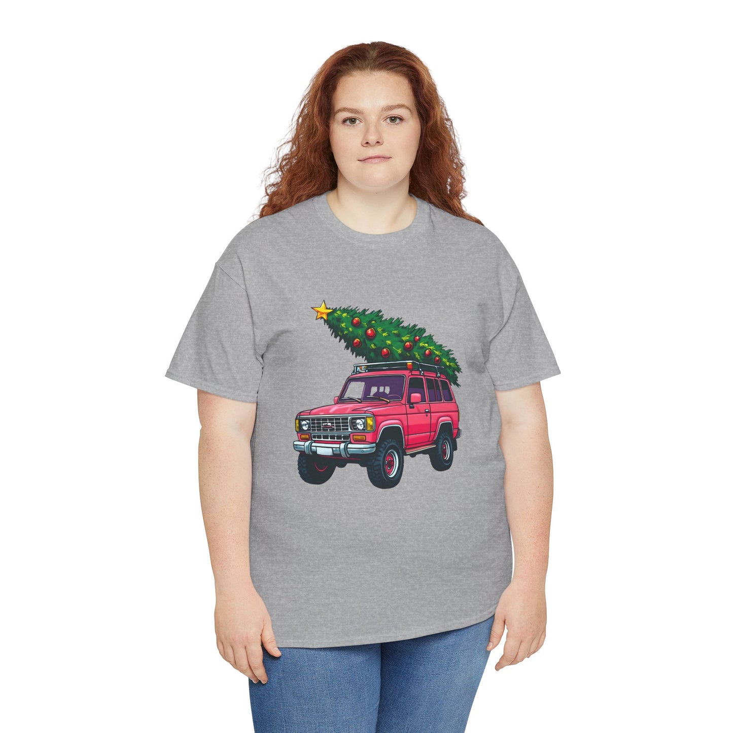 Pink SUV Christmas Tree Tee
