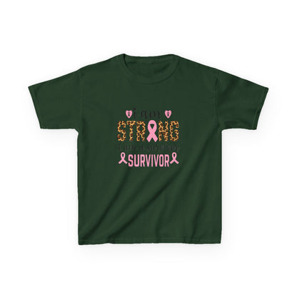 Breast Cancer Awareness Dinosaur Tee - I Am Strong Survivor