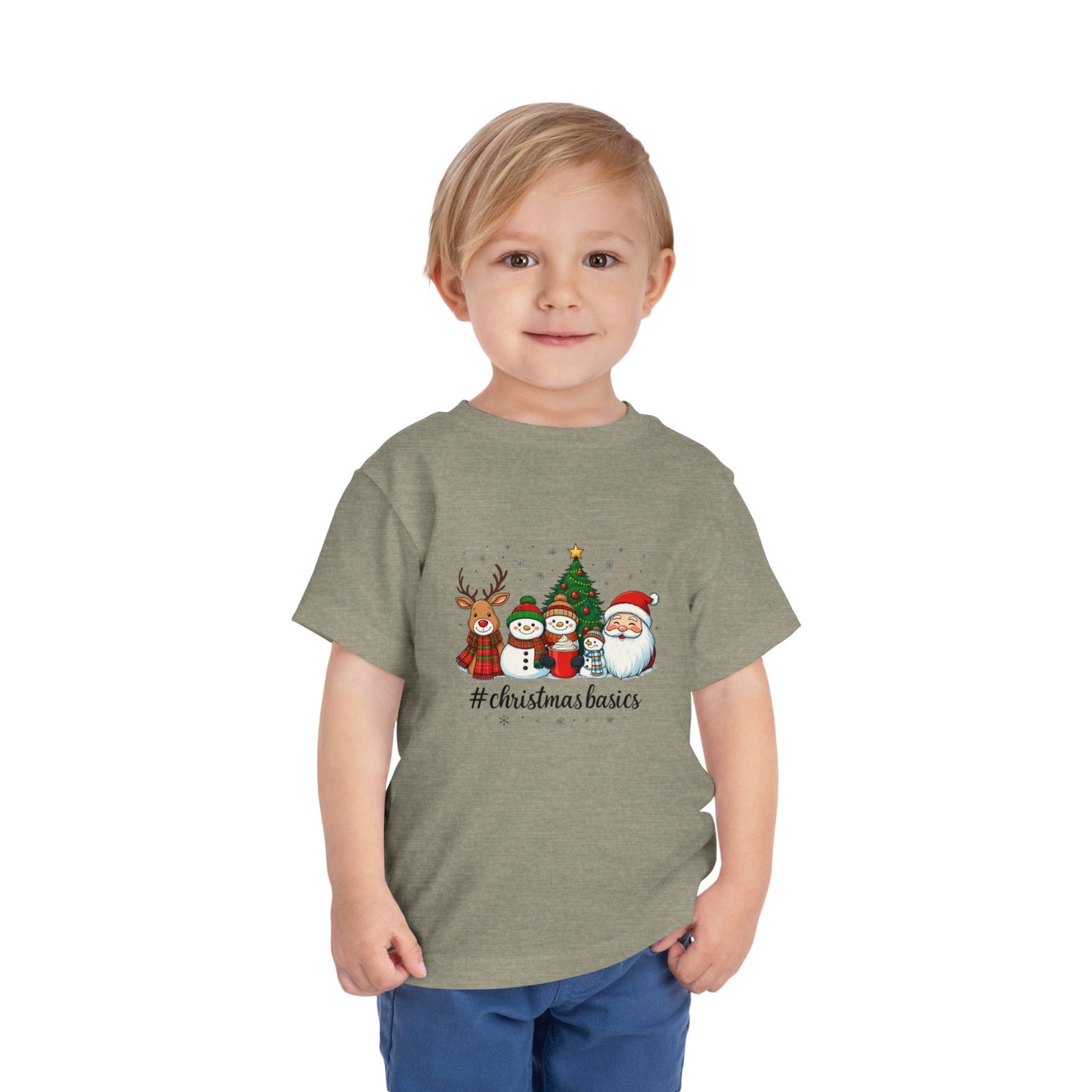 Christmas Basics Toddler Tee - Festive Holiday Fun
