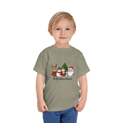 Christmas Basics Toddler Tee - Festive Holiday Fun