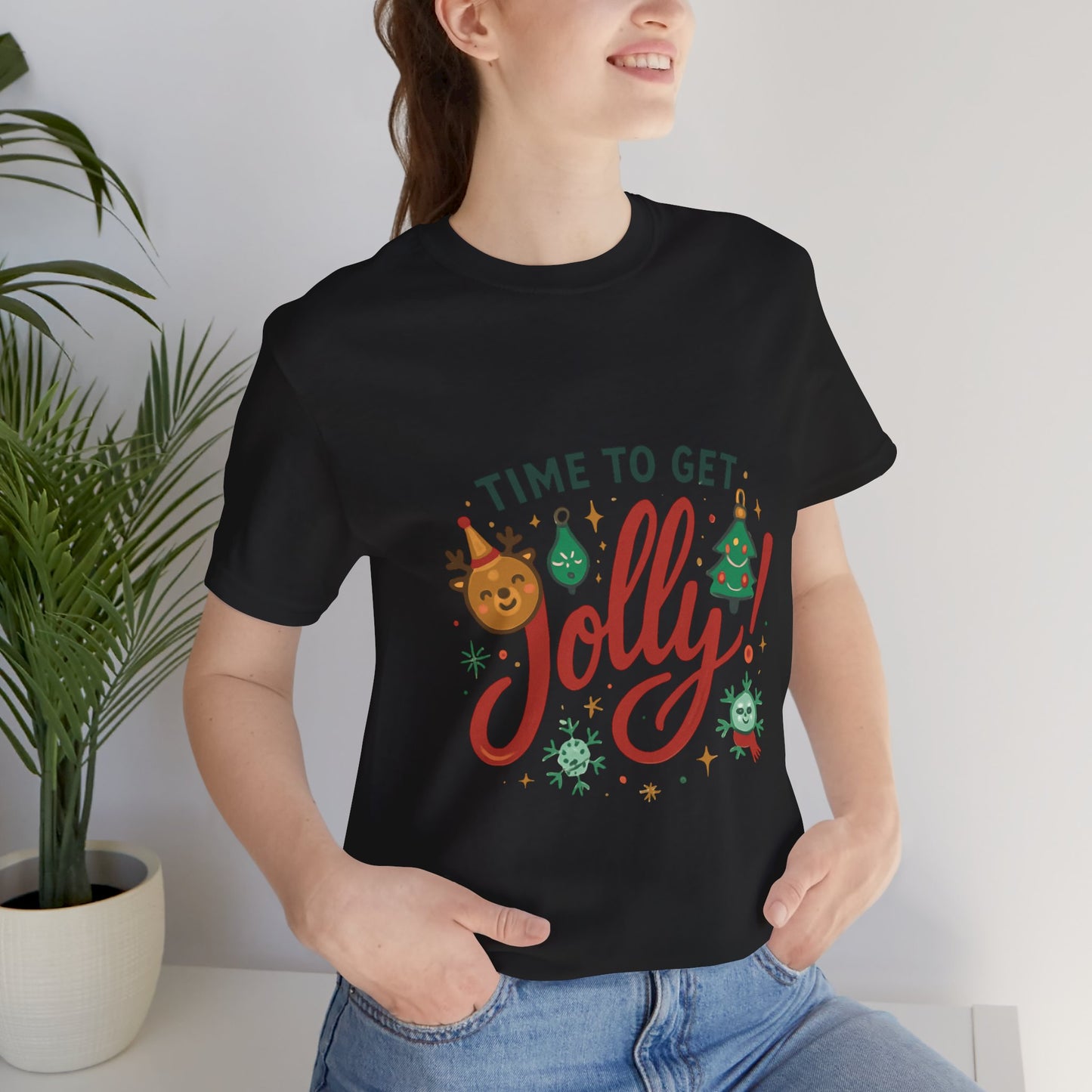 Time to Get Jolly! Christmas Tee — Festive Holiday Graphic T-Shirt