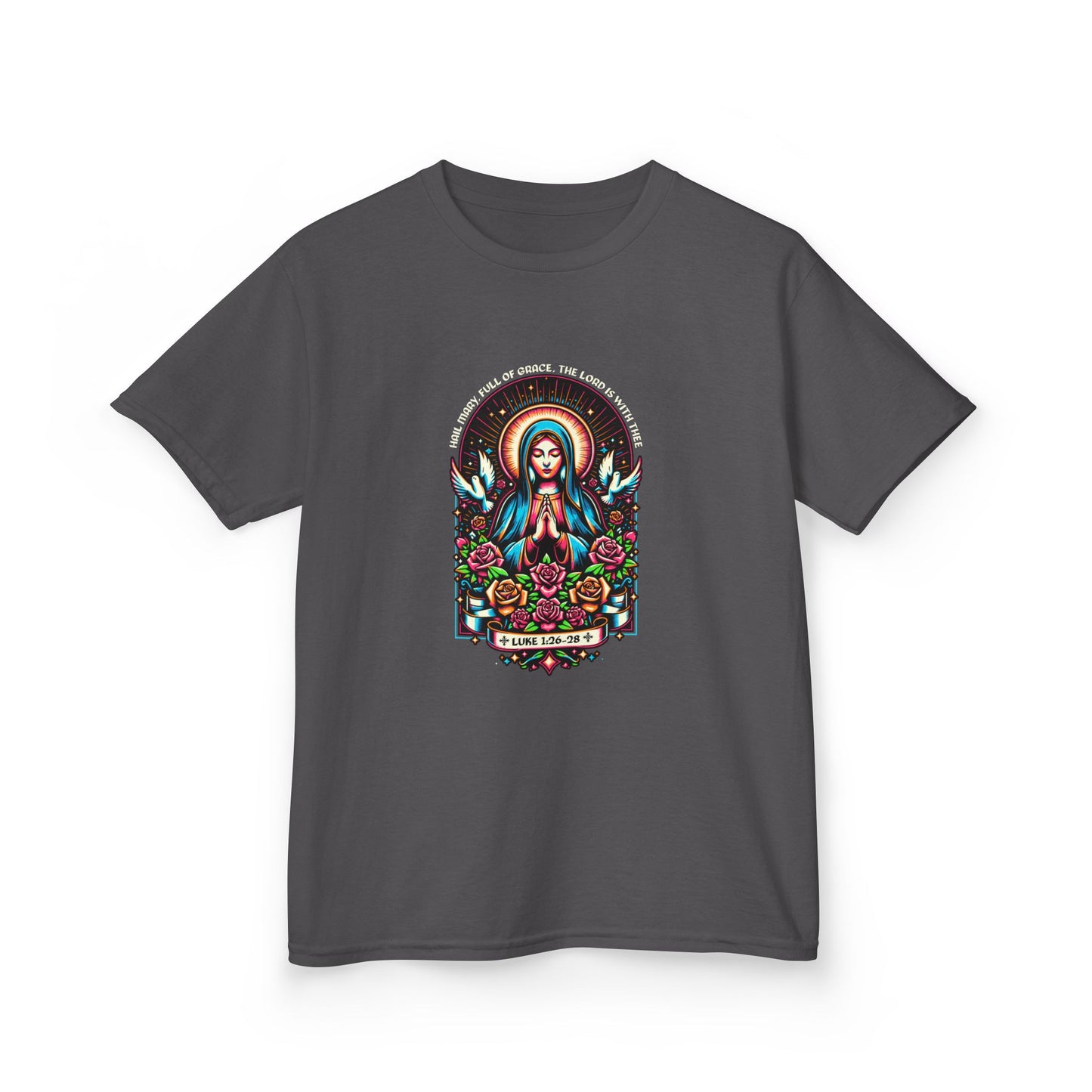 Virgin Mary Graphic Tee - Christmas Kids Shirt