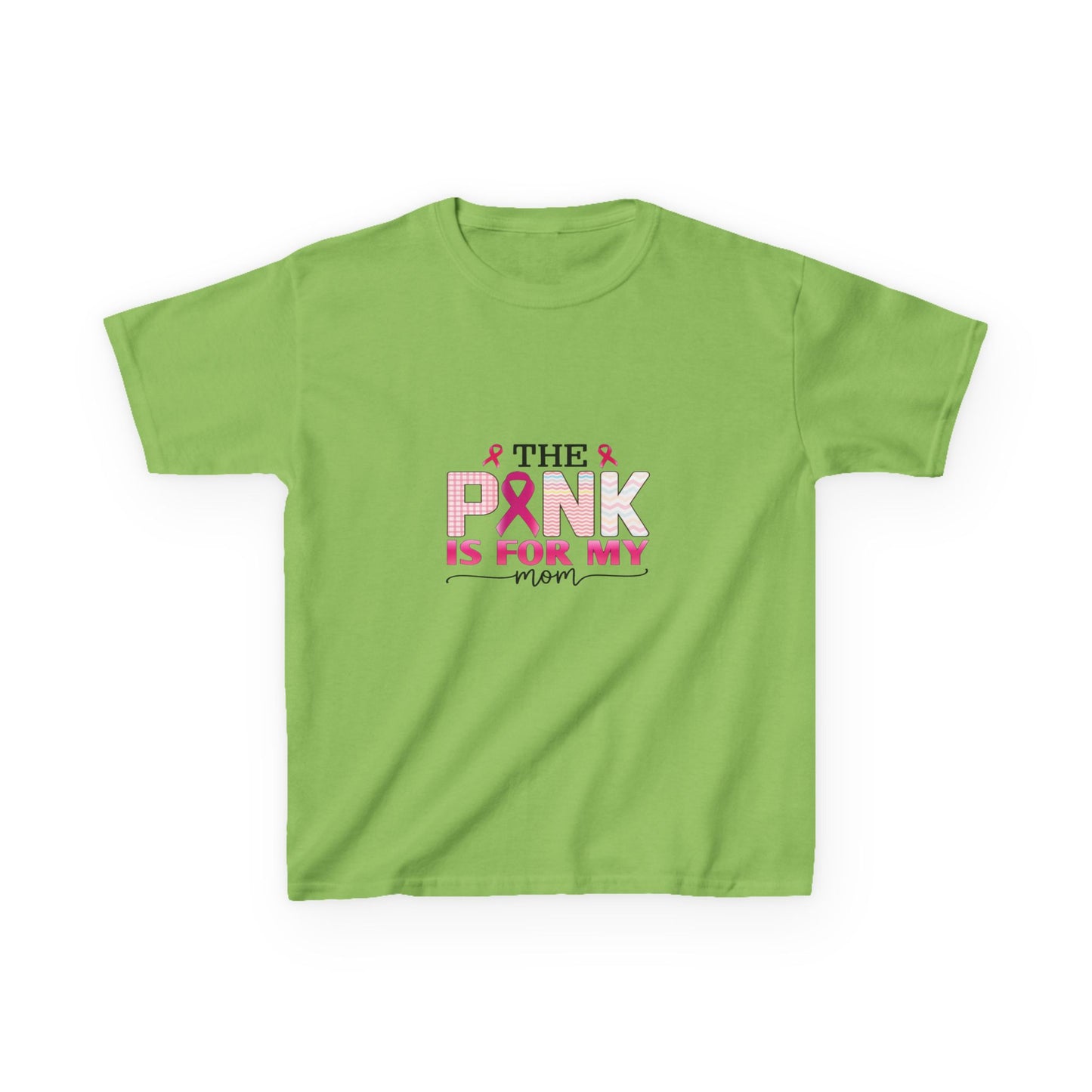 Pink Ribbon Mom Dinosaur Tee - Breast Cancer Awareness