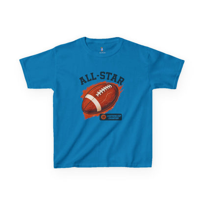 All-Star Kids Football Tee, Sports Apparel, Boys Football Shirt, Kids Casual Wear, Back To School Shirt, Birthday Gift