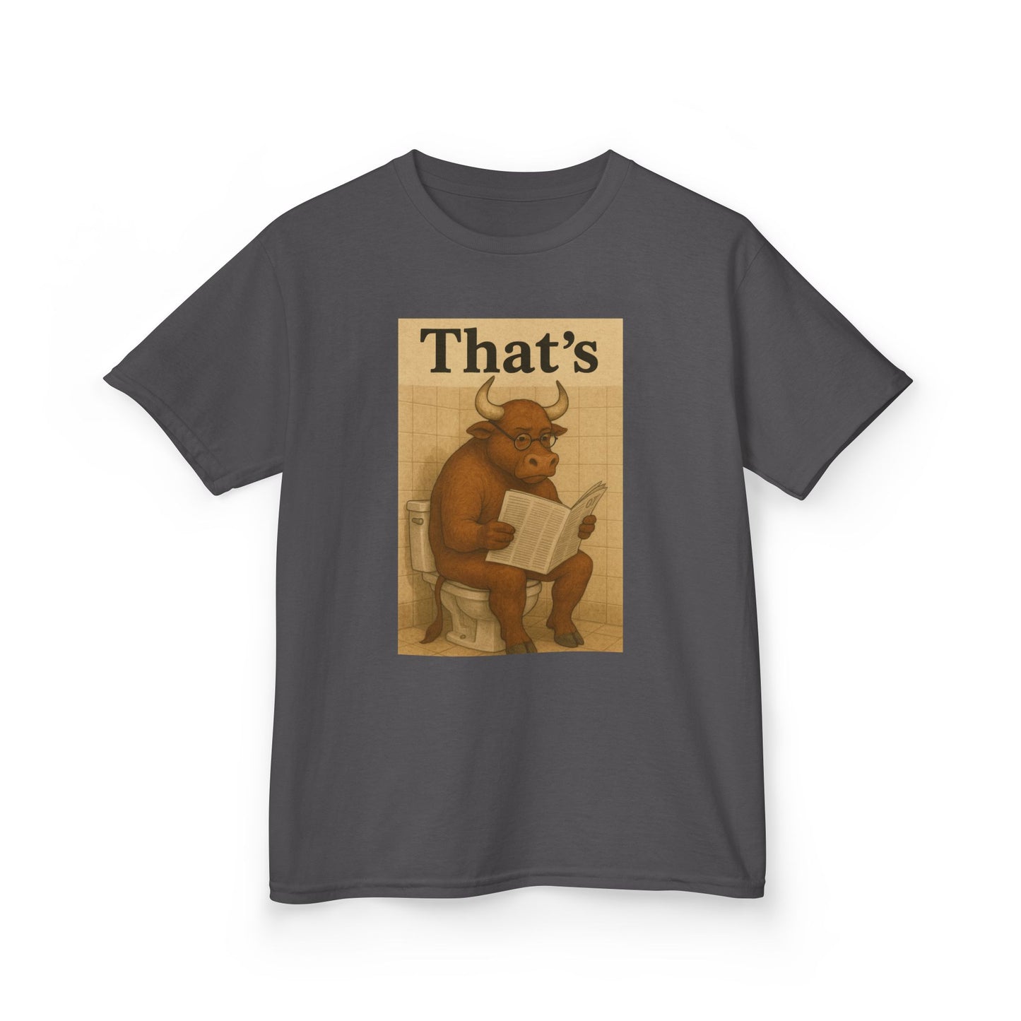 Bull Market Bathroom Break - Funny Kids Tee