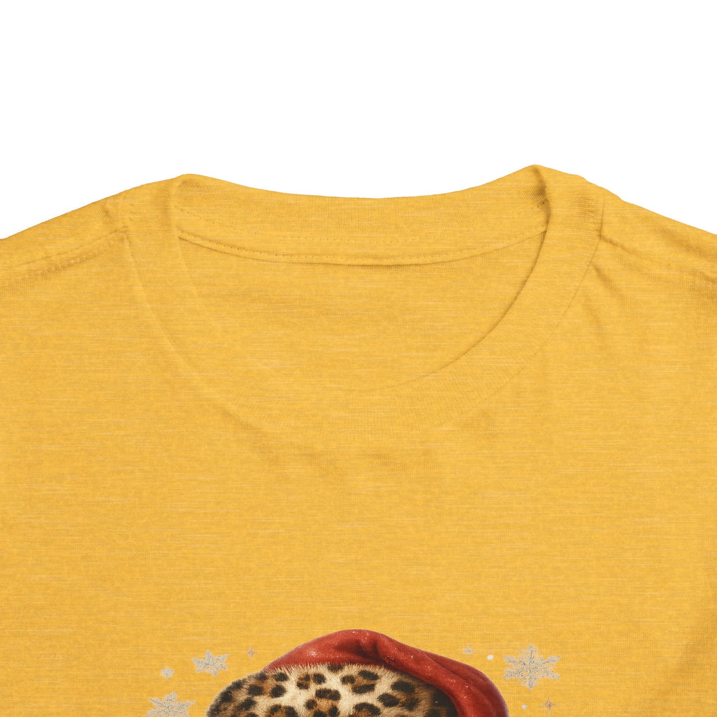 Believe Santa Leopard Print Toddler Christmas Tee