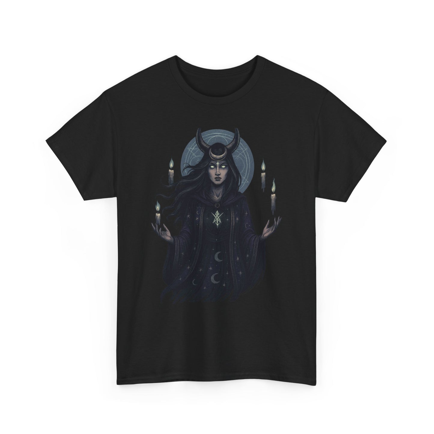 Moonlit Sorceress – Enchanted Candlelight Tee