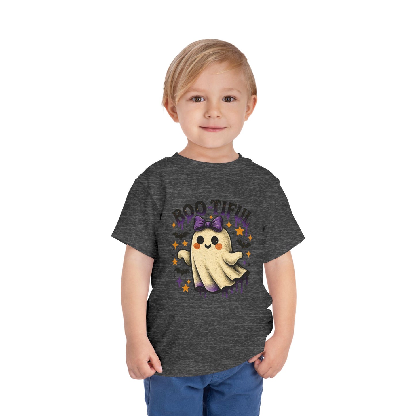 Boo-tiful Ghost Halloween Toddler Tee