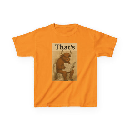 Bull Market Bathroom Break - Funny Kids Tee