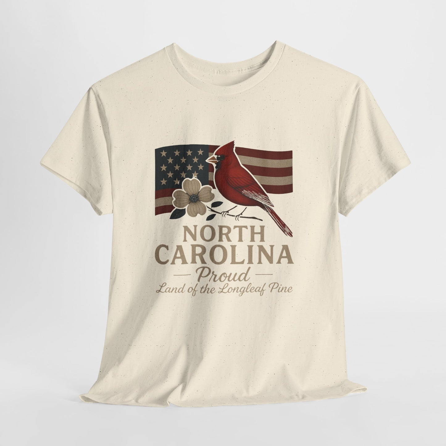 NC Pride: Cardinal, Dogwood & State Flag Tee
