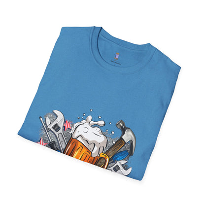 Camiseta gráfica "Papá Vida", camiseta unisex de estilo suave, regalo para el Día del Padre, ropa para amantes de la cerveza, ropa informal de fin de semana, regalos para papá