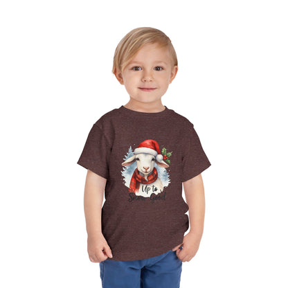 Up to Snow Good Goat Toddler Christmas Tee