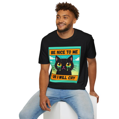 Playful Cat Graphic Tee, Unisex T-Shirt, Gift for Cat Lovers, Cute Animal Apparel, Funny Pet Quote Shirt