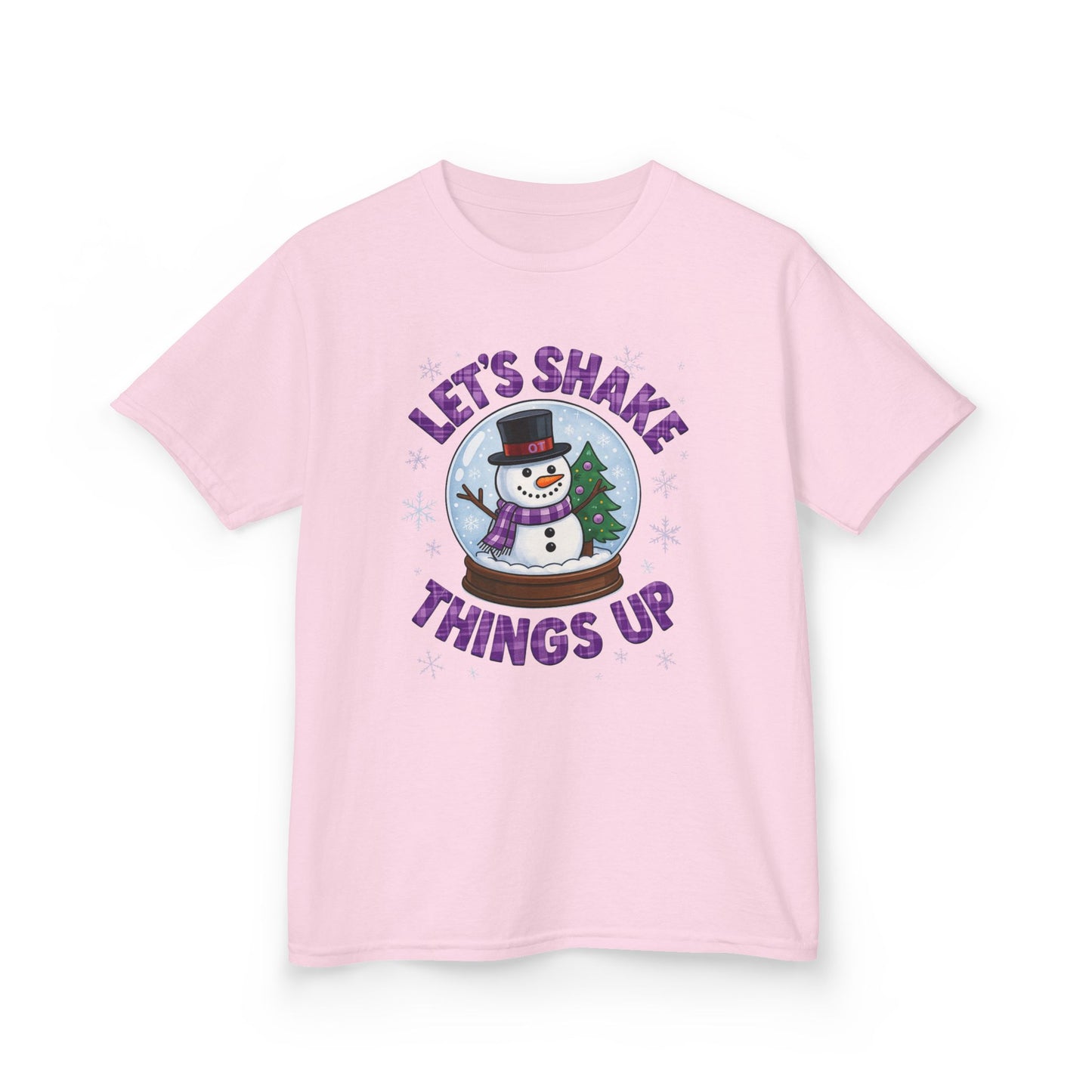 OT Snowman Snow Globe Kids Christmas Tee
