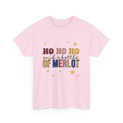HO HO HO & Merlot Christmas Tee