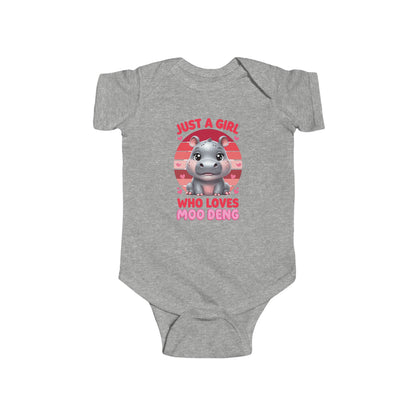 Adorable Infant Bodysuit - Just a Girl Who Loves Mugging, Cute Baby Clothes, Baby Shower Gift, Toddler Outfit, Animal Lover Apparel