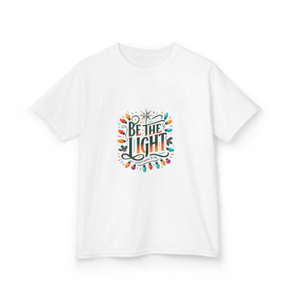 Be the Light Christmas Dinosaur Kids Tee