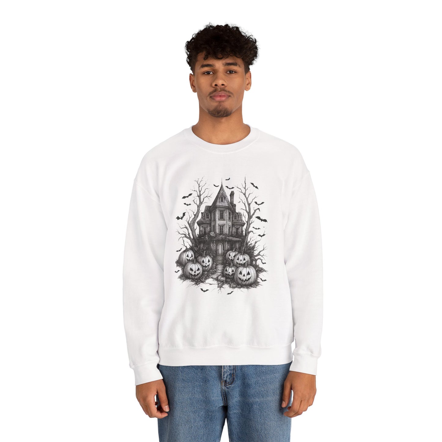 Haunted House Halloween Sweatshirt