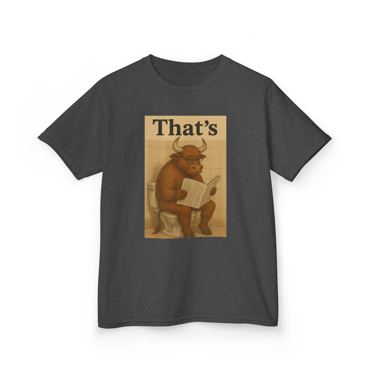 Bull Market Bathroom Break - Funny Kids Tee