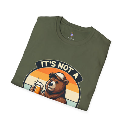 Unisex Bear Dad Bod T-Shirt, Funny Gift for Fathers, Casual Wear for Dads, Summer Tee, Gift for Father's Day, Relaxed Fit Tee