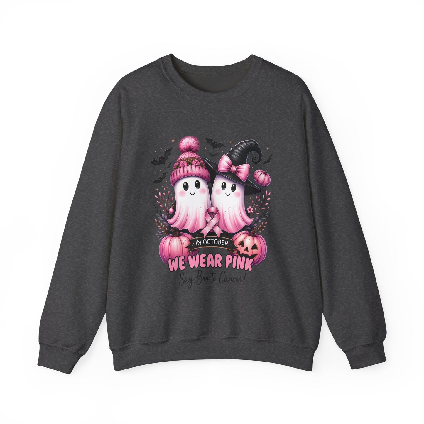 Boo-tiful Breast Cancer Awareness Halloween Crewneck