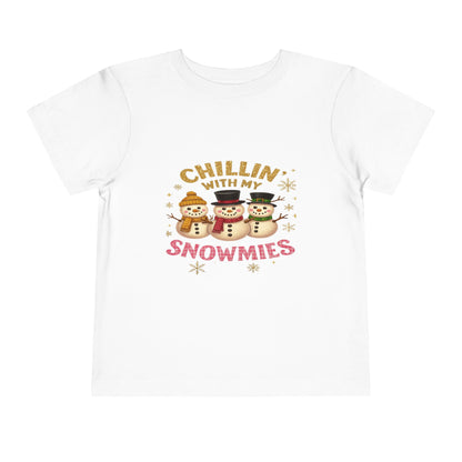 Chillin' with Snowmies Toddler Christmas Tee