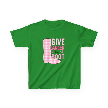 Give Cancer the Boot: Dinosaur Christmas Tee