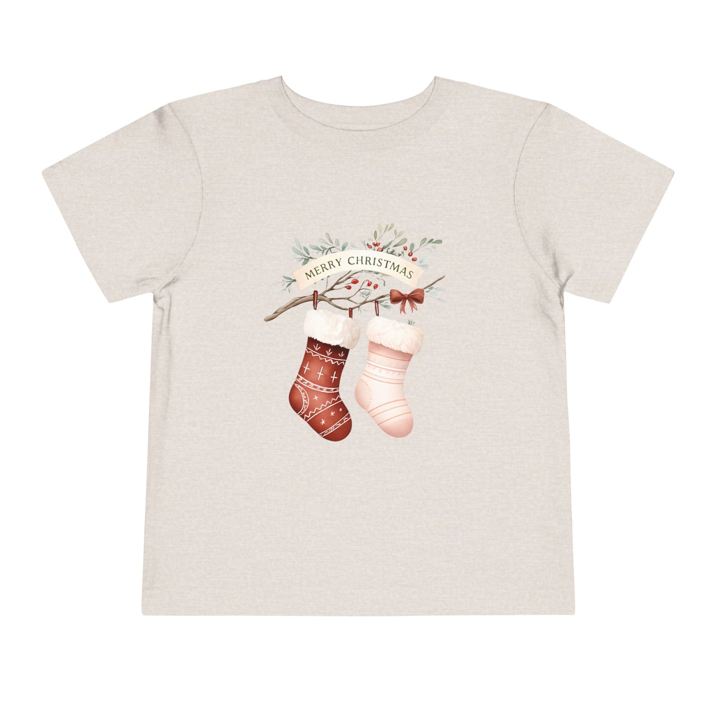 Toddler Christmas Tee with Festive Stockings, Holiday Shirt, Kids Christmas Outfit, Merry Christmas Top, Toddler Holiday Apparel, Gift [...]