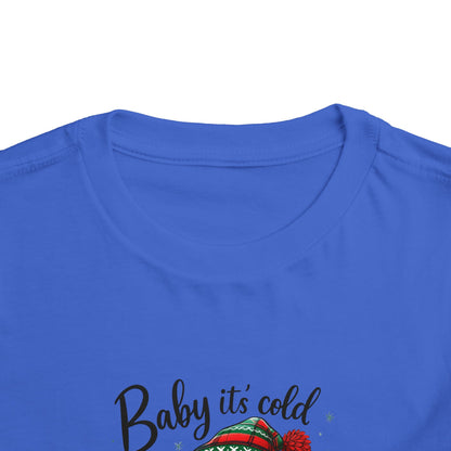 Baby It's Cold Outside Snowman Toddler Christmas Tee