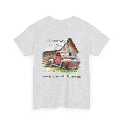 Rustic Farmhouse Unisex Tee, Country Style Shirt, Vintage Truck Tee, Back to Nature Apparel, Ideal Gift for Farm Lovers