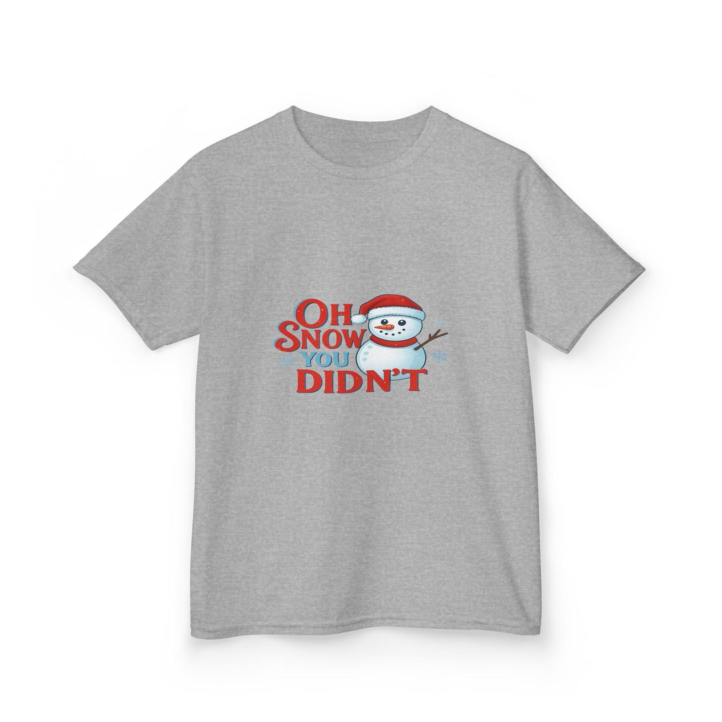 Oh Snow You Didn't! Snowman Dino Christmas Tee