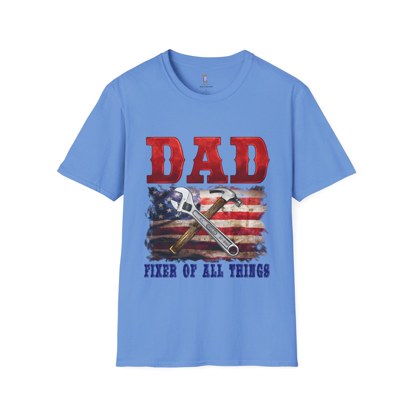 Patriotic Dad T-Shirt | Fixer of All Things Gift | Father's Day, Independence Day, Birthday Present, Casual Wear, Dad Apparel
