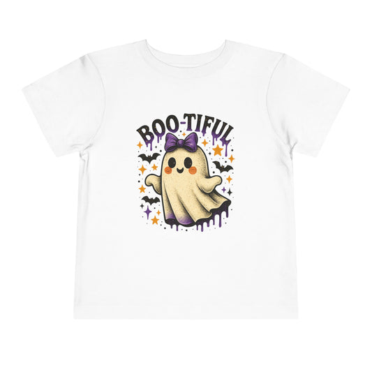 Boo-tiful Ghost Halloween Toddler Tee
