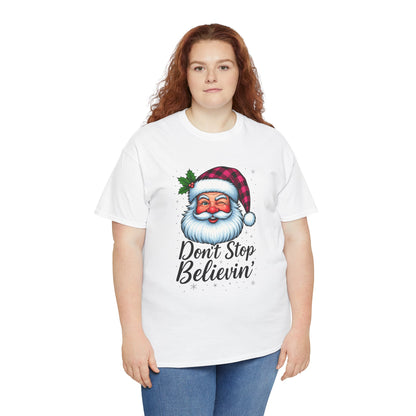 Santa Believin' Pink Holiday Tee
