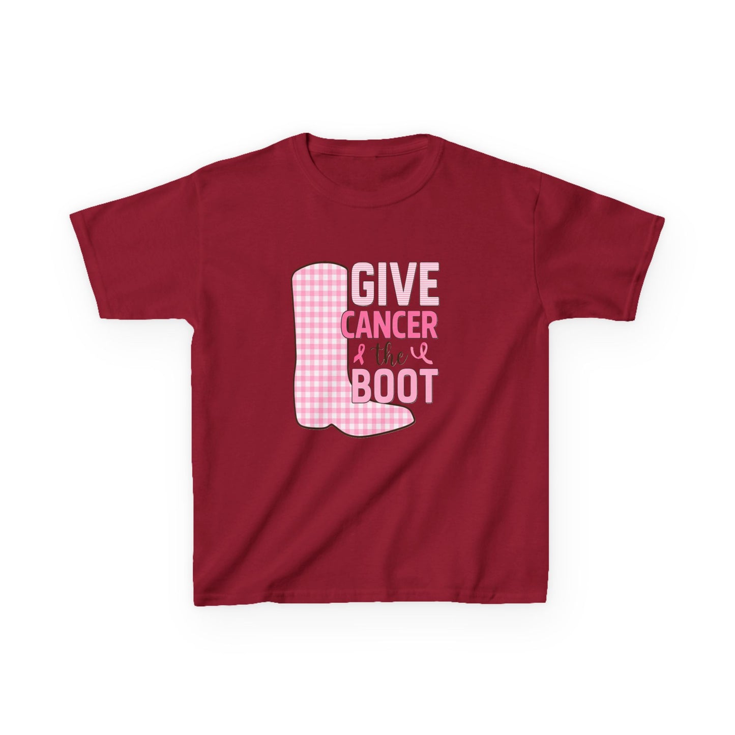 Give Cancer the Boot: Dinosaur Christmas Tee