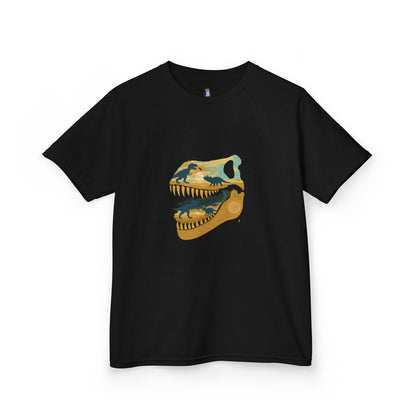 Dinosaur Skull Kids Tee, Fun T-Shirt for Boys and Girls, Playful Birthday Gift, Perfect for Dino Lovers, Paleontology Inspired Design