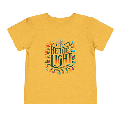 Christmas Toddler Tee - BE THE LIGHT, Matthew 5:14