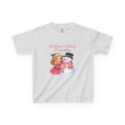 Kids Christmas Tee, Holiday T-shirt for Children, Cute Winter Gift, Frosty Snowman Design, Festive Family Photos