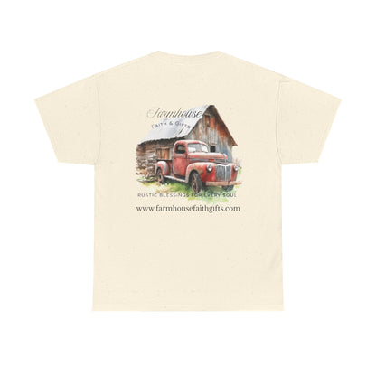 Rustic Farmhouse Unisex Tee, Country Style Shirt, Vintage Truck Tee, Back to Nature Apparel, Ideal Gift for Farm Lovers