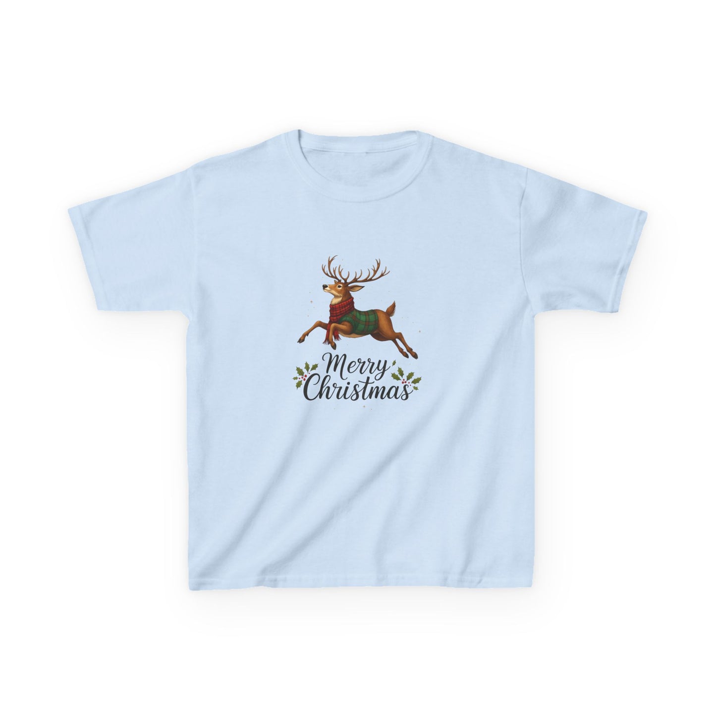 Reindeer Merry Christmas Kids Tee - Holiday Fun!