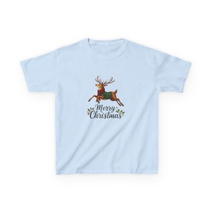Reindeer Merry Christmas Kids Tee - Holiday Fun!