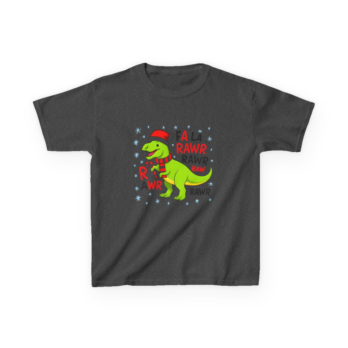 Holiday Dinosaur Kids Tee, Christmas Shirt, Fun Dinosaur T-Shirt, Kids Party Outfit, Cute Graphic Tee, Gift for Kids