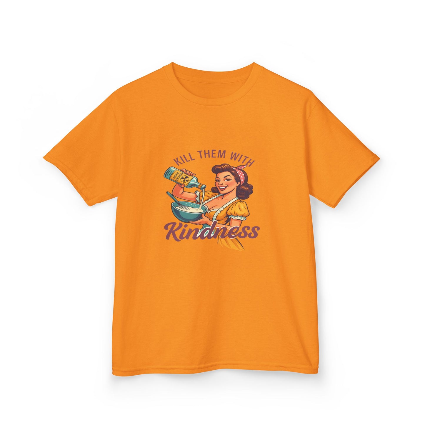 Radioactive Kindness: Funny Xmas Dinosaur Tee for Kids