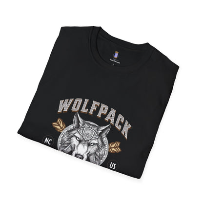 Wolfpack Graphic Unisex T-Shirt, Casual Wear, Gift for Nature Lovers, Outdoorsy Shirt, Unique Wolf Design, Perfect for Hiking