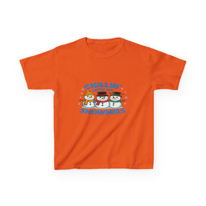 Chillin' with My Snowmies Christmas Tee - Kids Holiday Shirt