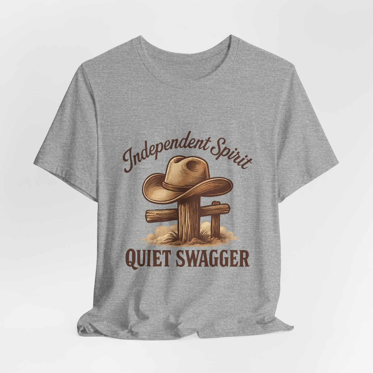 Quiet Swagger Cowboy Tee — Independent Spirit Western T-Shirt