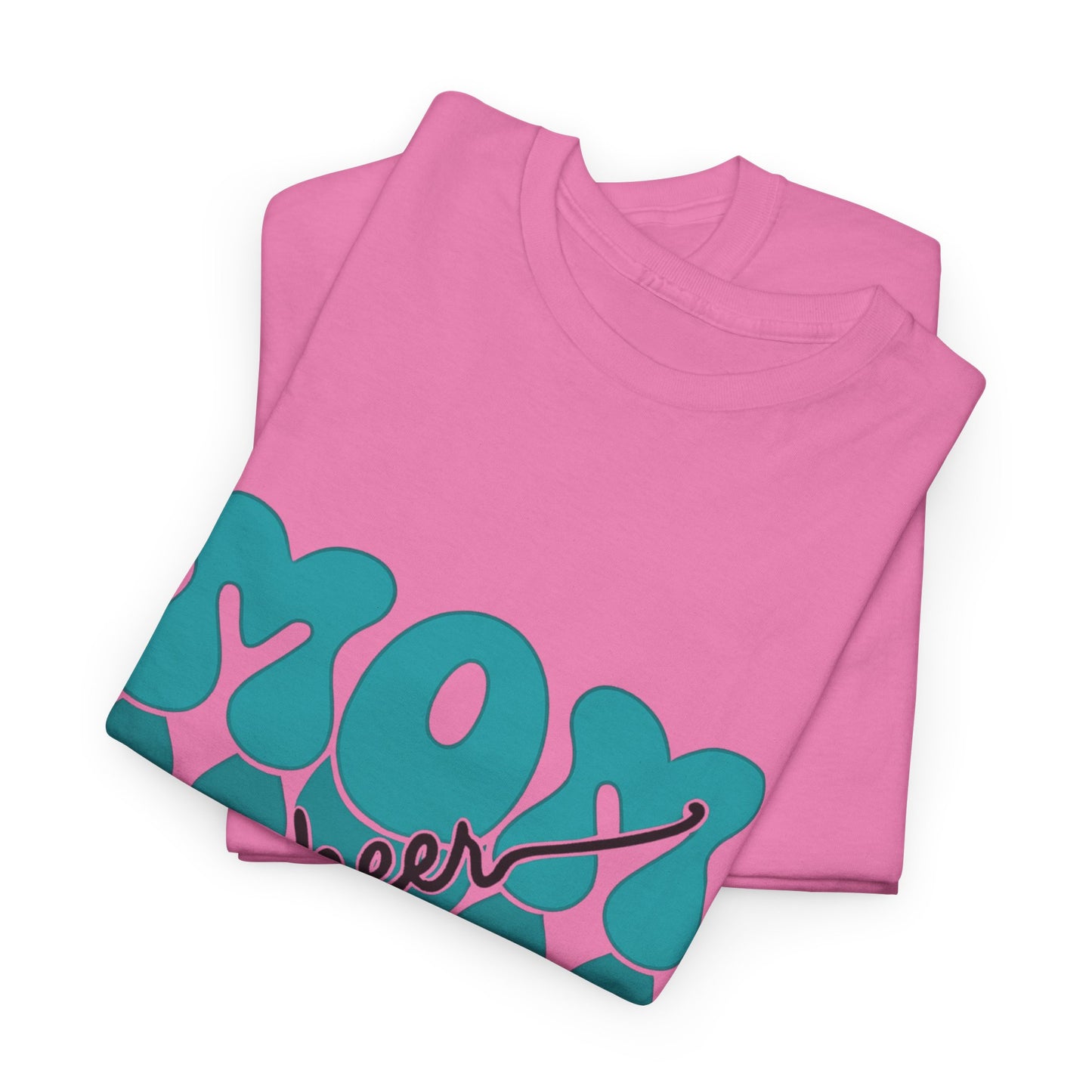 MOM Cheer – Turquoise Spirit Tee